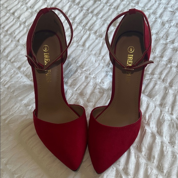 Dream Pairs Elegant Red Heels - Picture 1 of 3